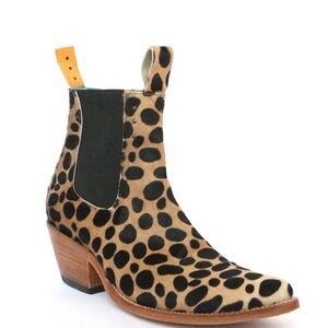 PSKAUFMAN no.1001 freeway chelsea boot in dalmatian with matching harness
